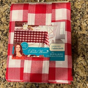 The Pioneer Woman Red & White Buffalo Check Tablecloth